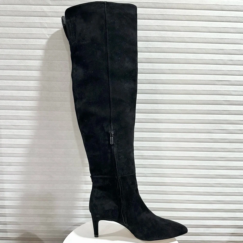 🌸SAM EDELMAN🌸 Ursula Suede Knee High Boots Black Size: 7.5